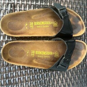 Birkenstock Madrid Patent Leather Slide Sandals for Women